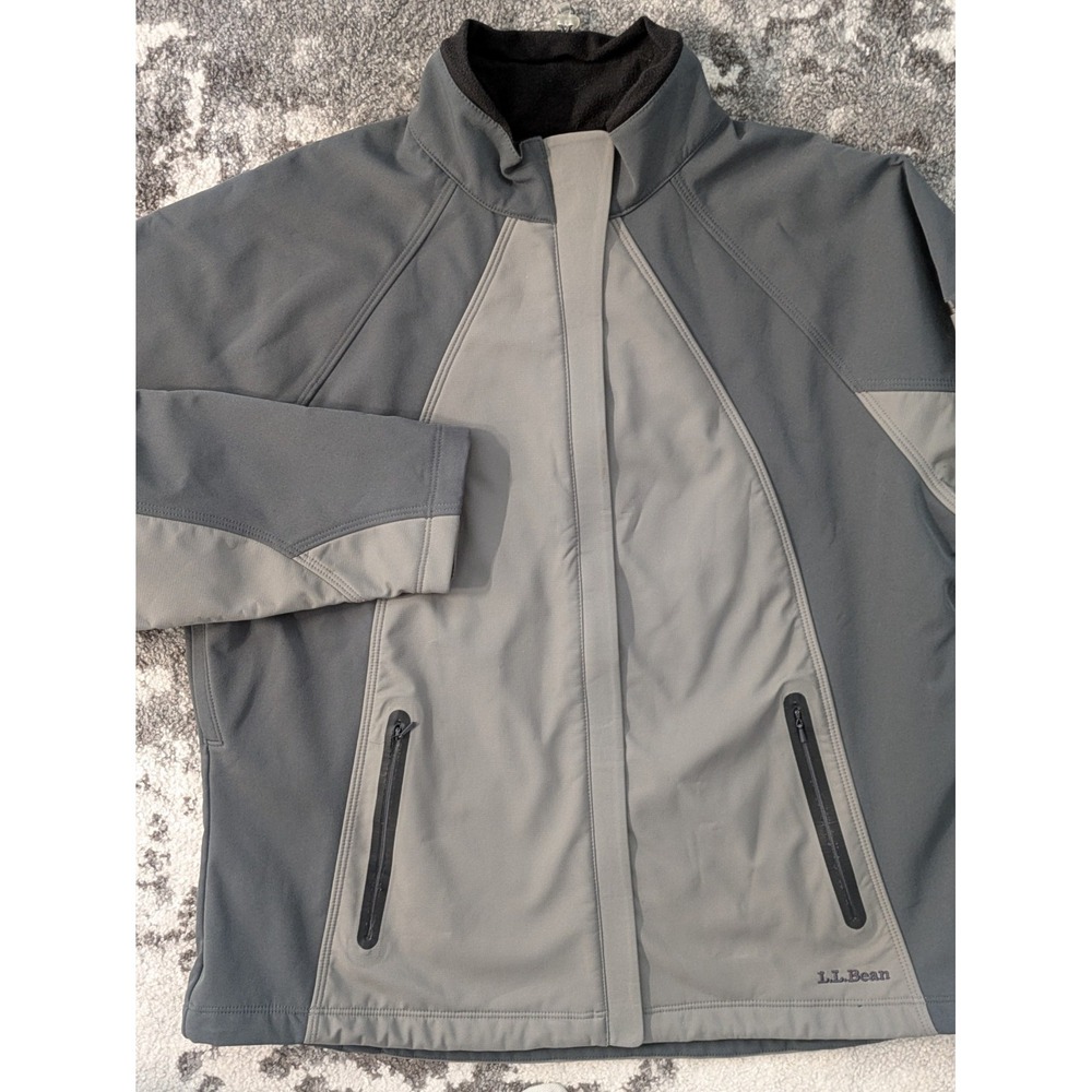 L.L. Bean Two-Tone Gray Women's Soft Shell Jacket XL‎